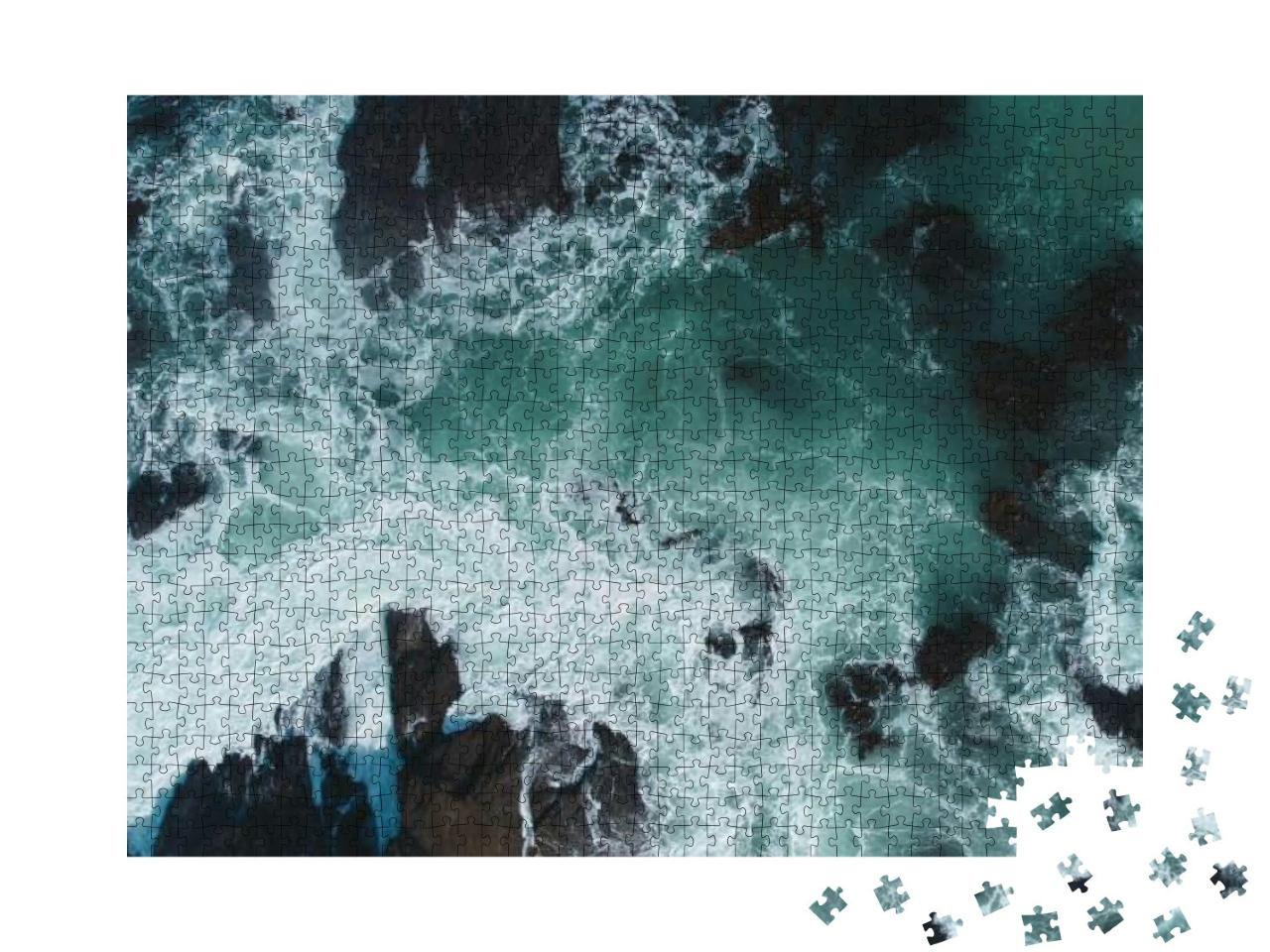 Puzzle 1000 Teile „Wilder atlantischer Ozean Neuseelands“