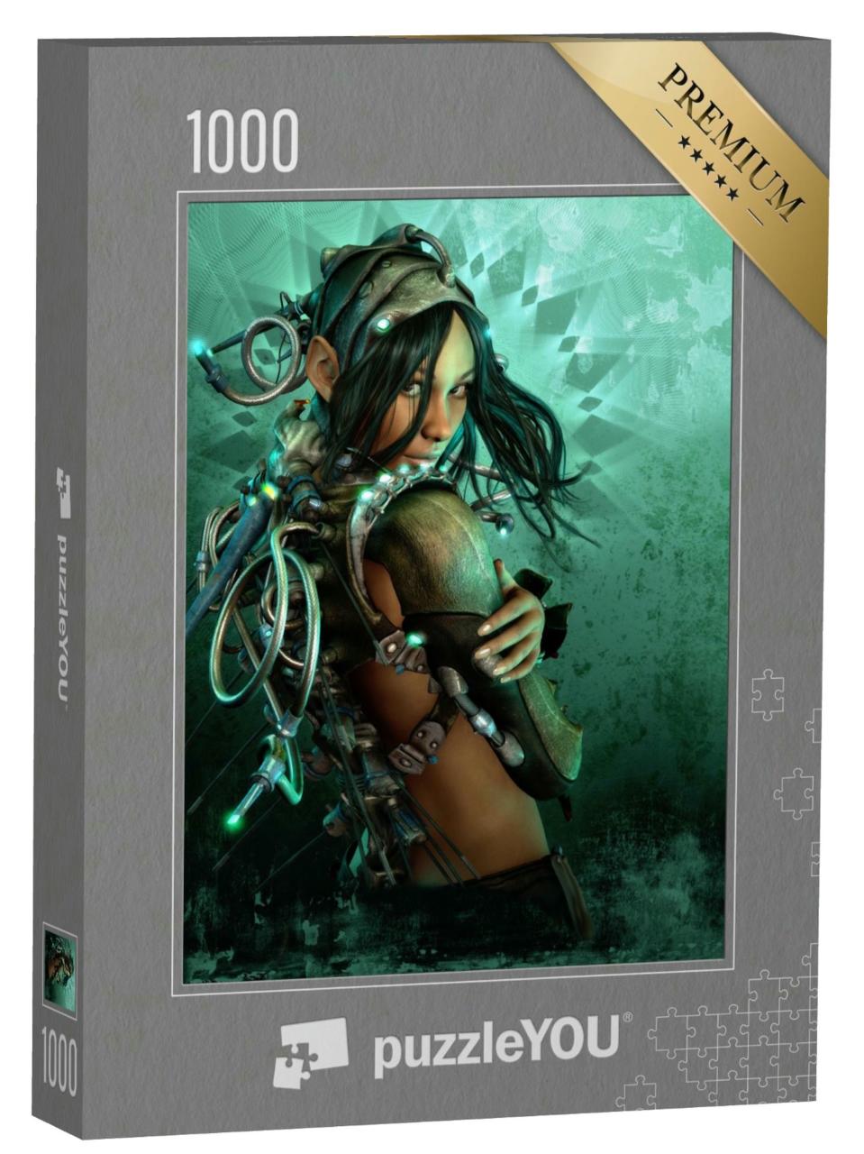 Puzzle 1000 Teile „Fantasy-Kriegerin“