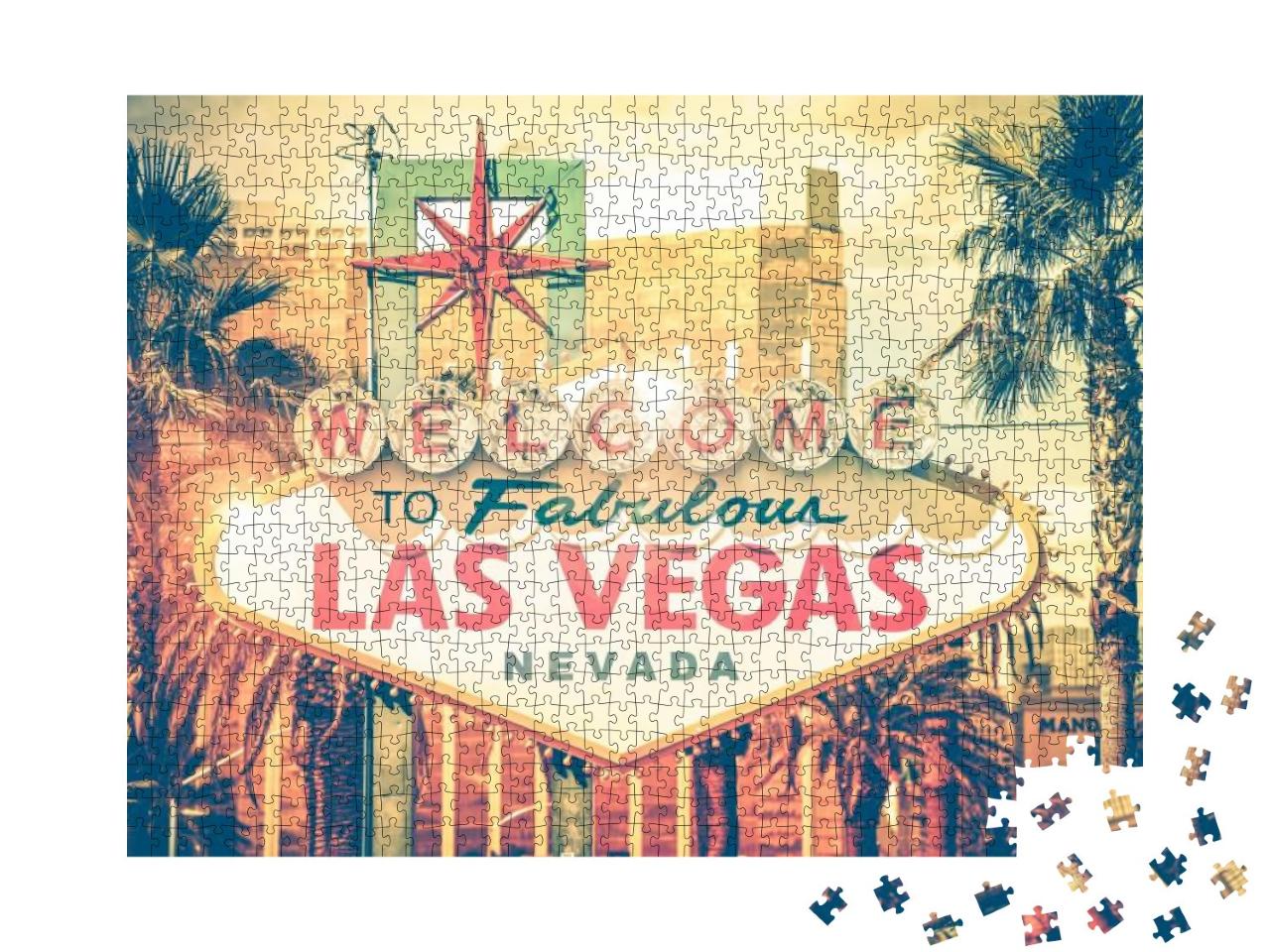 Puzzle 1000 Teile „Welcome to fabulous Las Vegas“