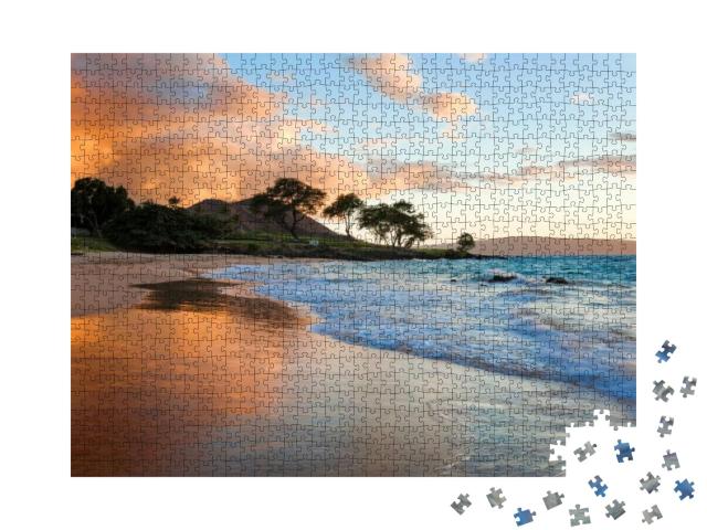 Puzzle 1000 Teile „Tropischer Strand in Maui, Hawaii“
