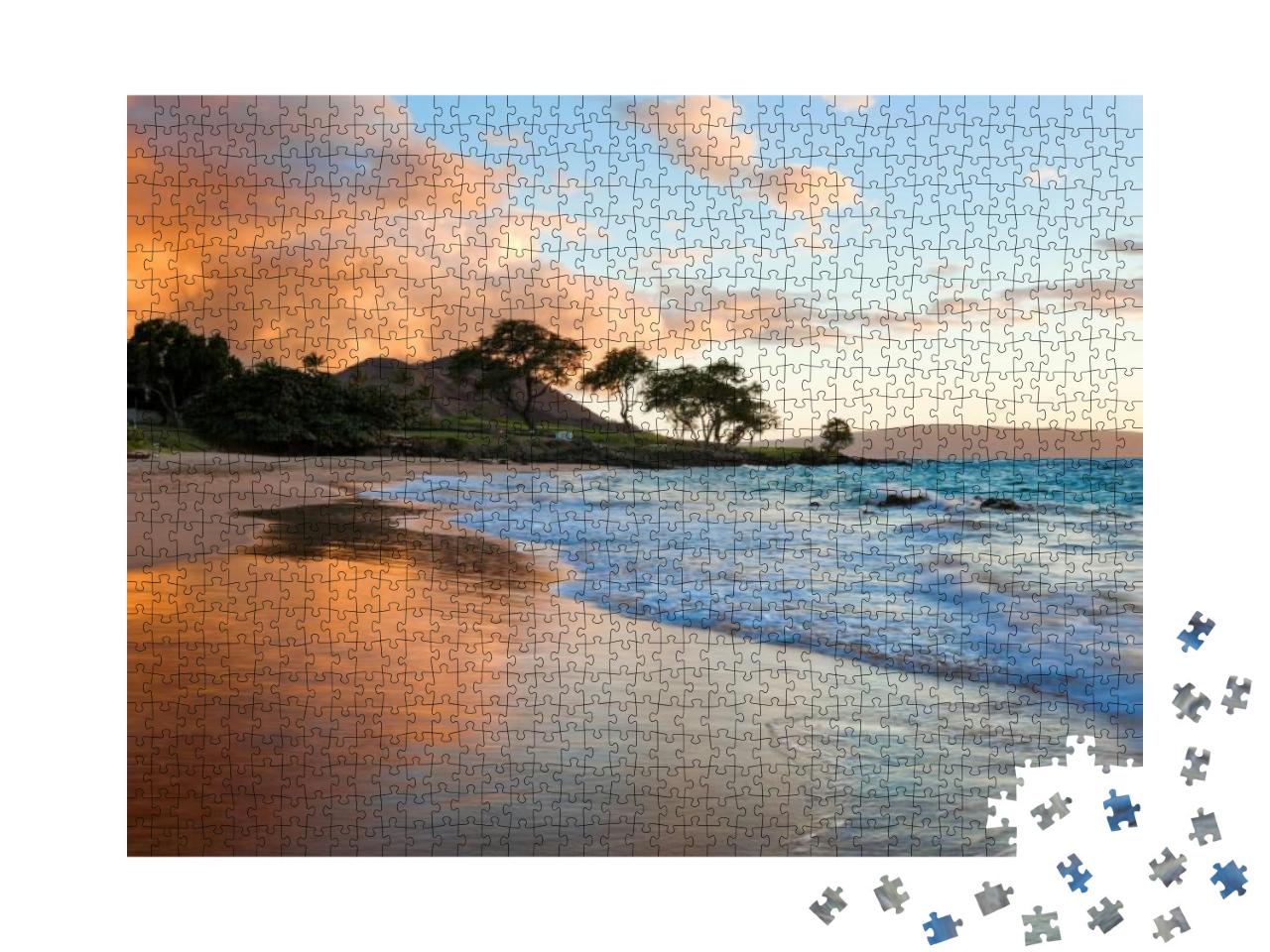 Puzzle 1000 Teile „Tropischer Strand in Maui, Hawaii“