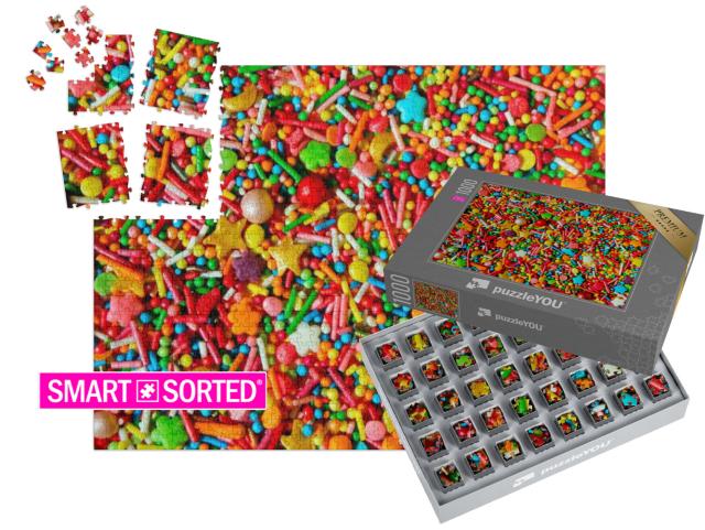 Puzzle „Bunte Zuckerstreusel“ | SMART SORTED® 1000 Teile