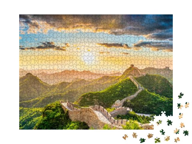 Puzzle 1000 Teile „Die Große Chinesische Mauer“
