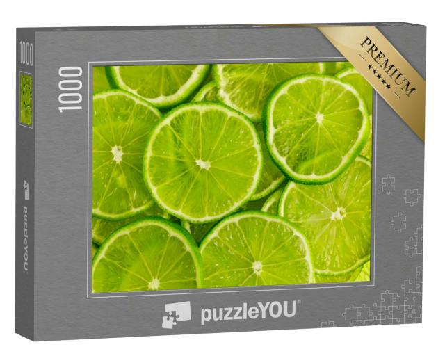 Puzzle 1000 Teile „Zitrusfrüchte: Limettenscheiben“