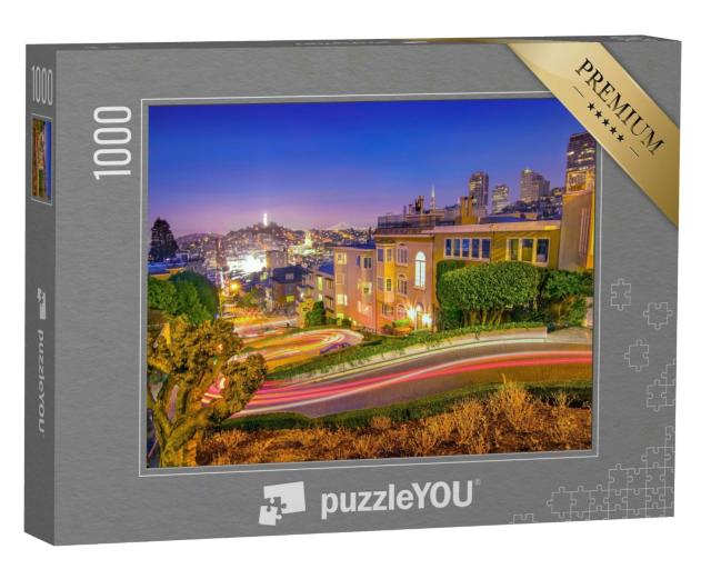 Puzzle 1000 Teile „Lombard Street in San Francisco, Kalifornien“