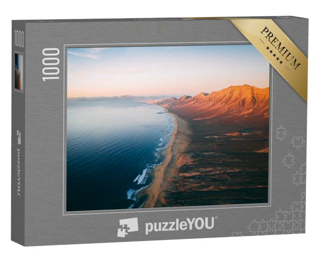 Puzzle 1000 Teile „Luftaufnahme: Panorama von Cofete, Fuerteventura“
