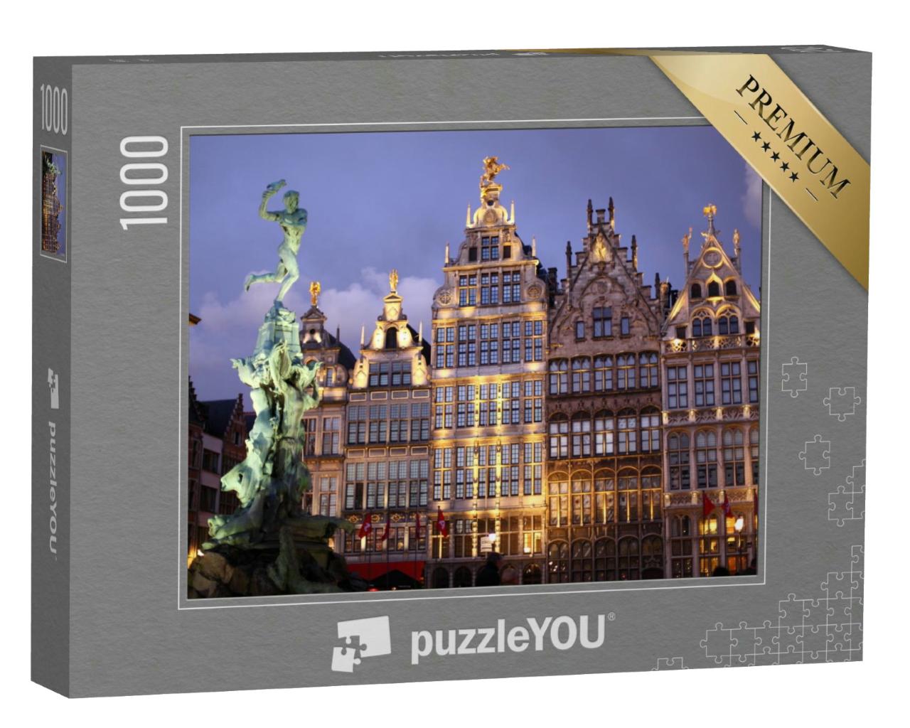 Puzzle 1000 Teile „Antwerpen bei Nacht“