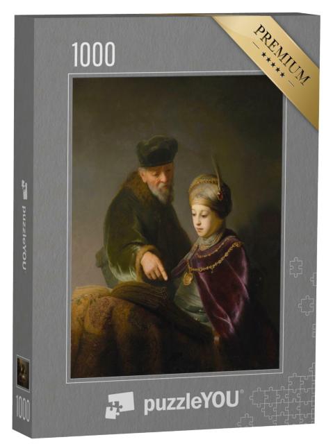 Puzzle 1000 Teile „Rembrandt - Ein junger Gelehrter und sein Tutor“