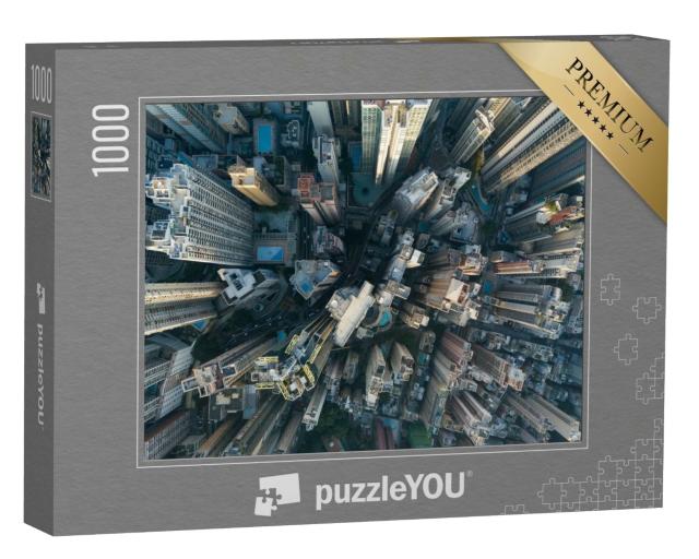 Puzzle 1000 Teile „Wolkenkratzer von Hongkong“
