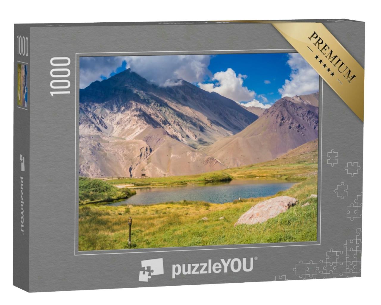 Puzzle 1000 Teile „Wanderweg im Aconcagua Provincial Park in Mendoza, Argentinien“