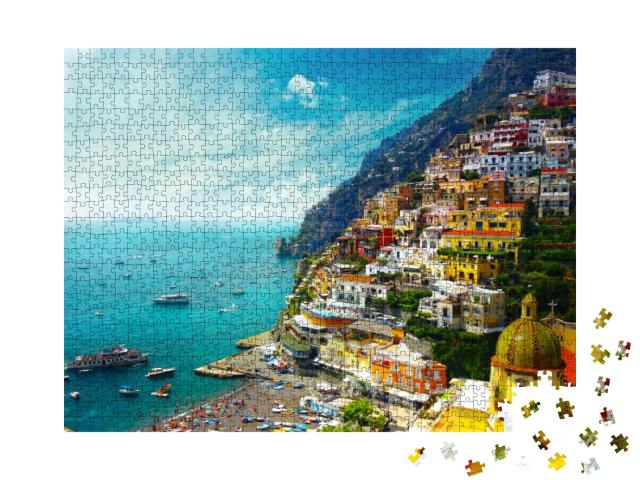 Puzzle 1000 Teile „Positano, Amalfi, Italien“