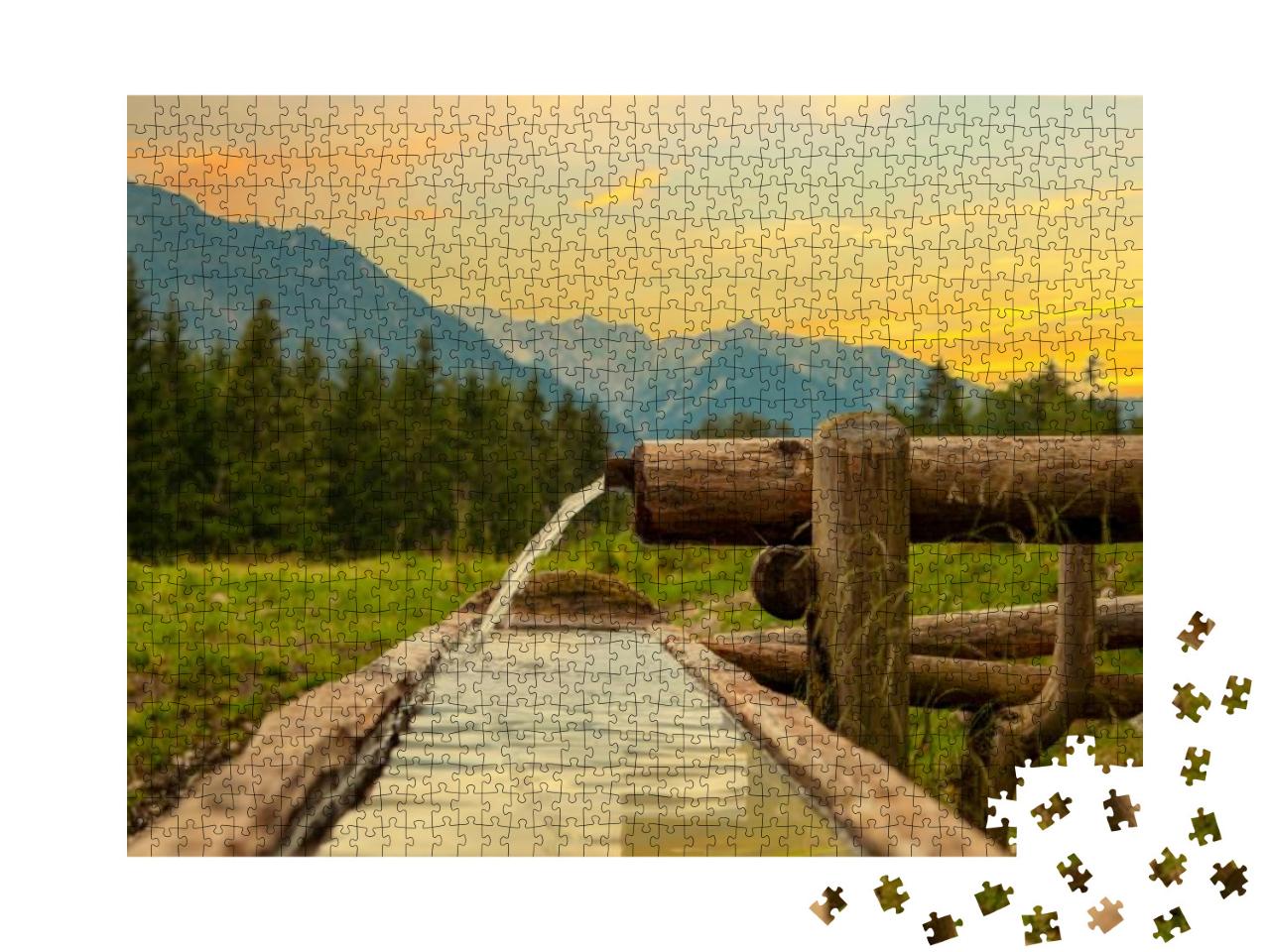 Puzzle 1000 Teile „Idyllische Landschaft im Sommer“