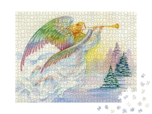 Puzzle 1000 Teile „Frohe Weihnachten und Neujahr“