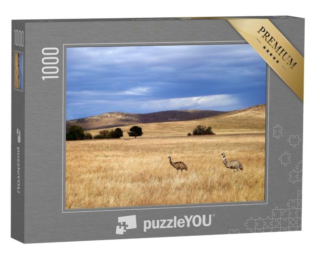 Puzzle 1000 Teile „Emus in Südaustralien“