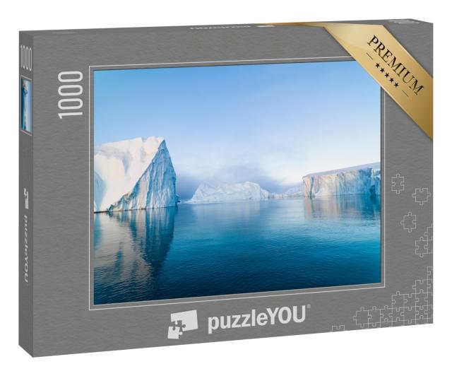 Puzzle 1000 Teile „Arktische Eisberge auf dem Arktischen Ozean, Grönland“