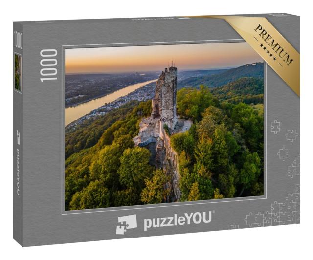 Puzzle 1000 Teile „Drachenfels am Rhein bei Bonn“