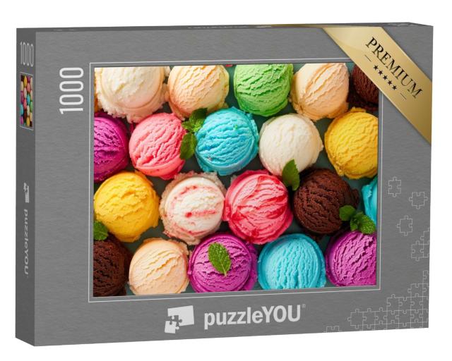Puzzle 1000 Teile „Bunte Eiscreme“