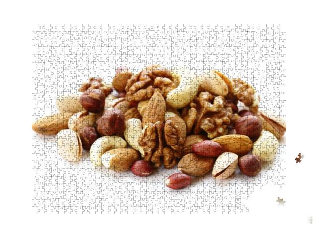 Puzzle 1000 Teile „Cashews, Pistazien, Haselnüsse, Walnüsse, Mandeln“
