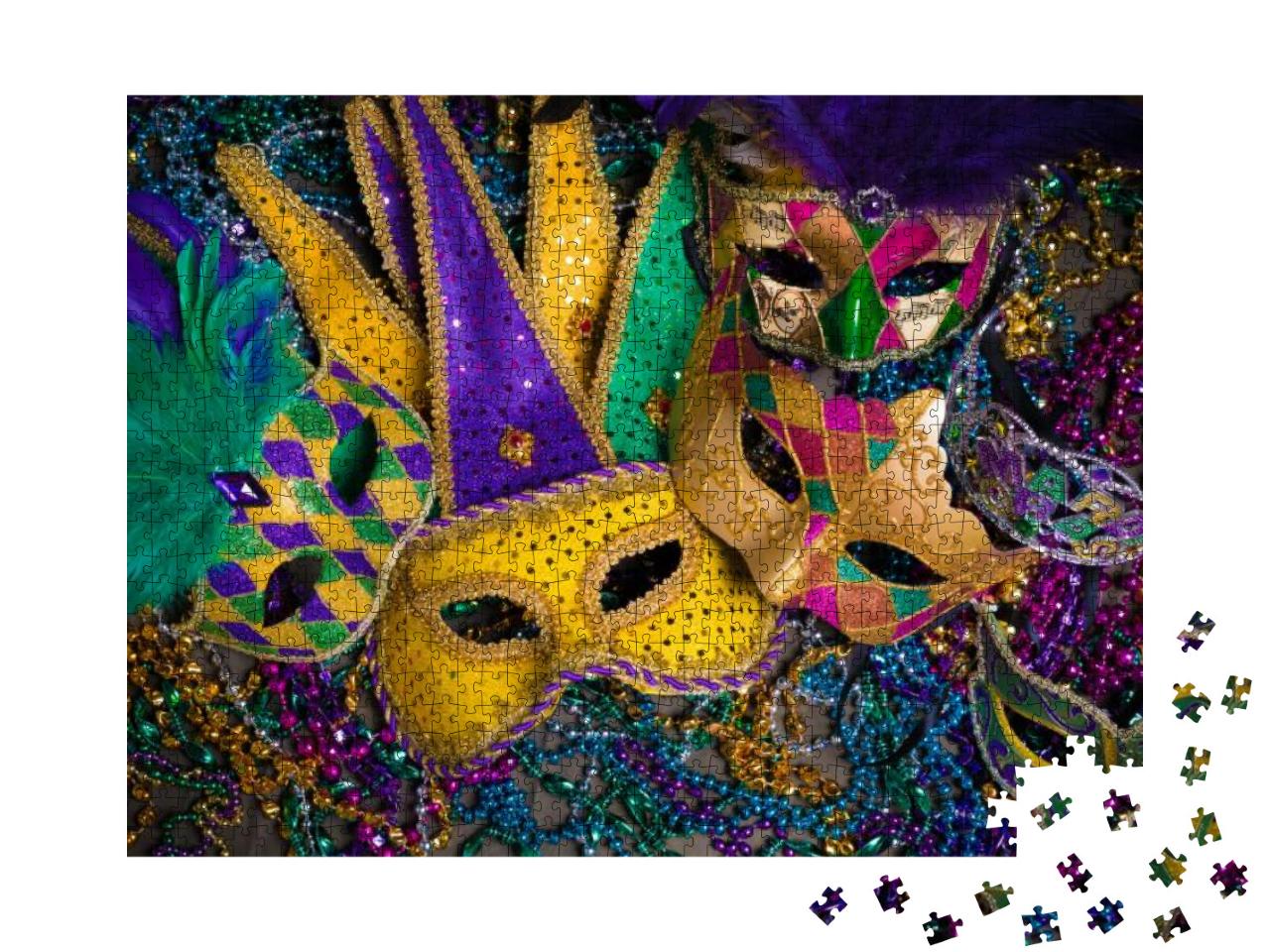 Puzzle 1000 Teile „Venezianische Karnevalsmaske“