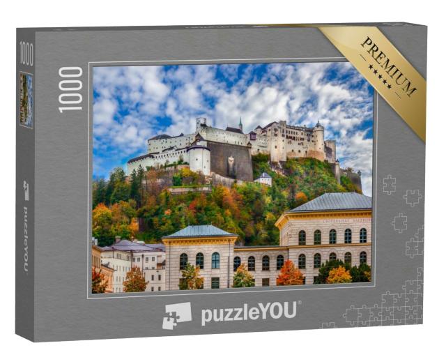Puzzle 1000 Teile „Wunderschöner Blick auf die Festung Hohensalzburg, Salzburg, Österreich“