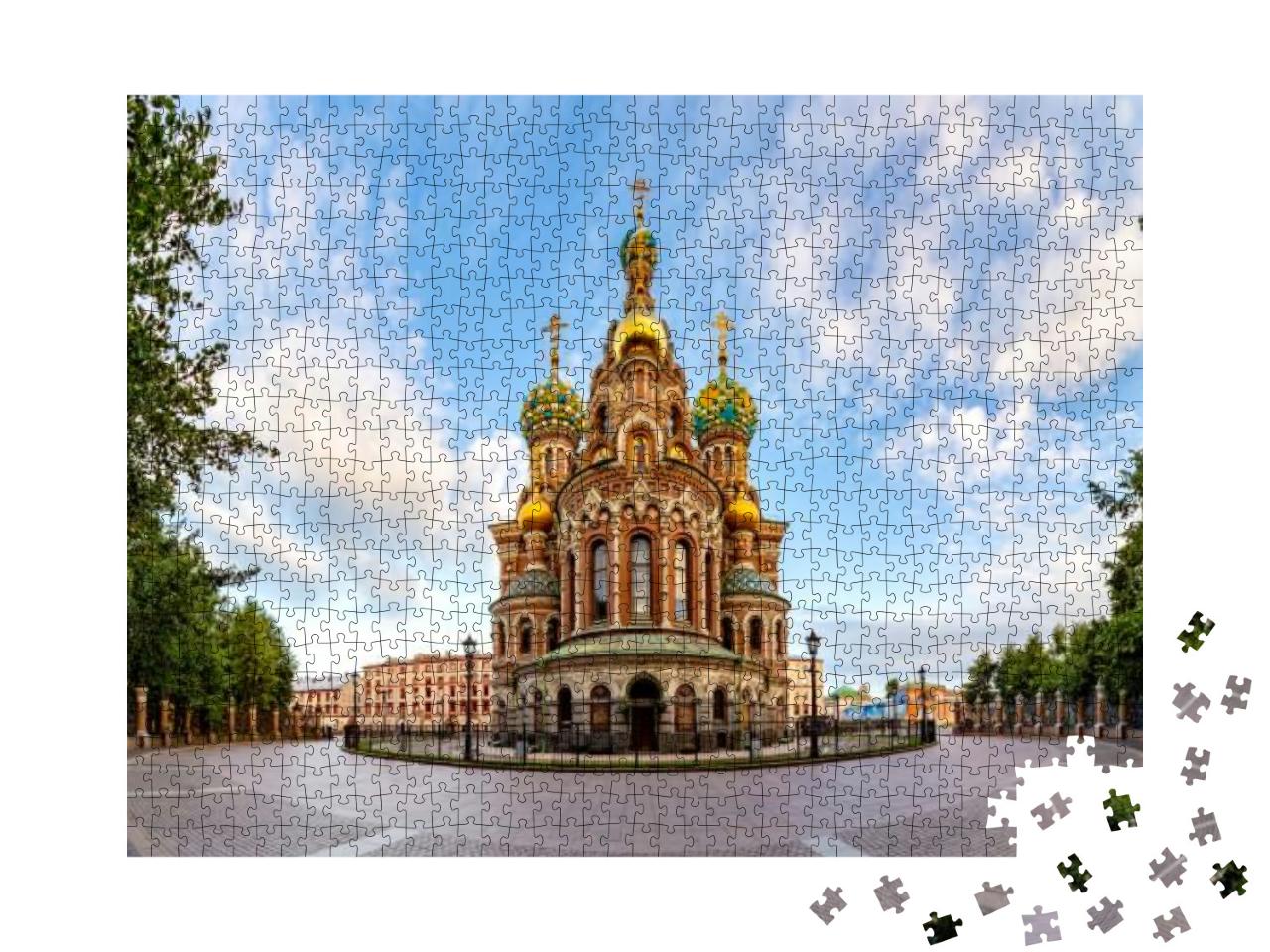 Puzzle 1000 Teile „Kathedrale der Auferstehung Christi, St. Petersburg“