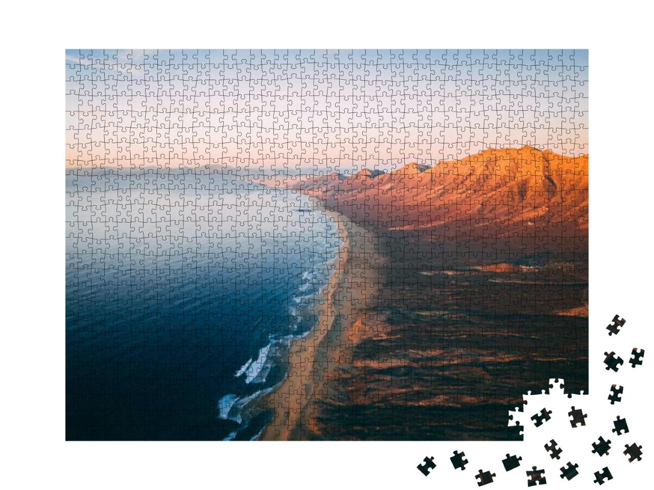 Puzzle 1000 Teile „Luftaufnahme: Panorama von Cofete, Fuerteventura“