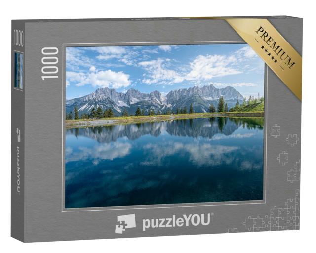 Puzzle 1000 Teile „Bergsee in den Kitzbüheler Alpen, Österreich“