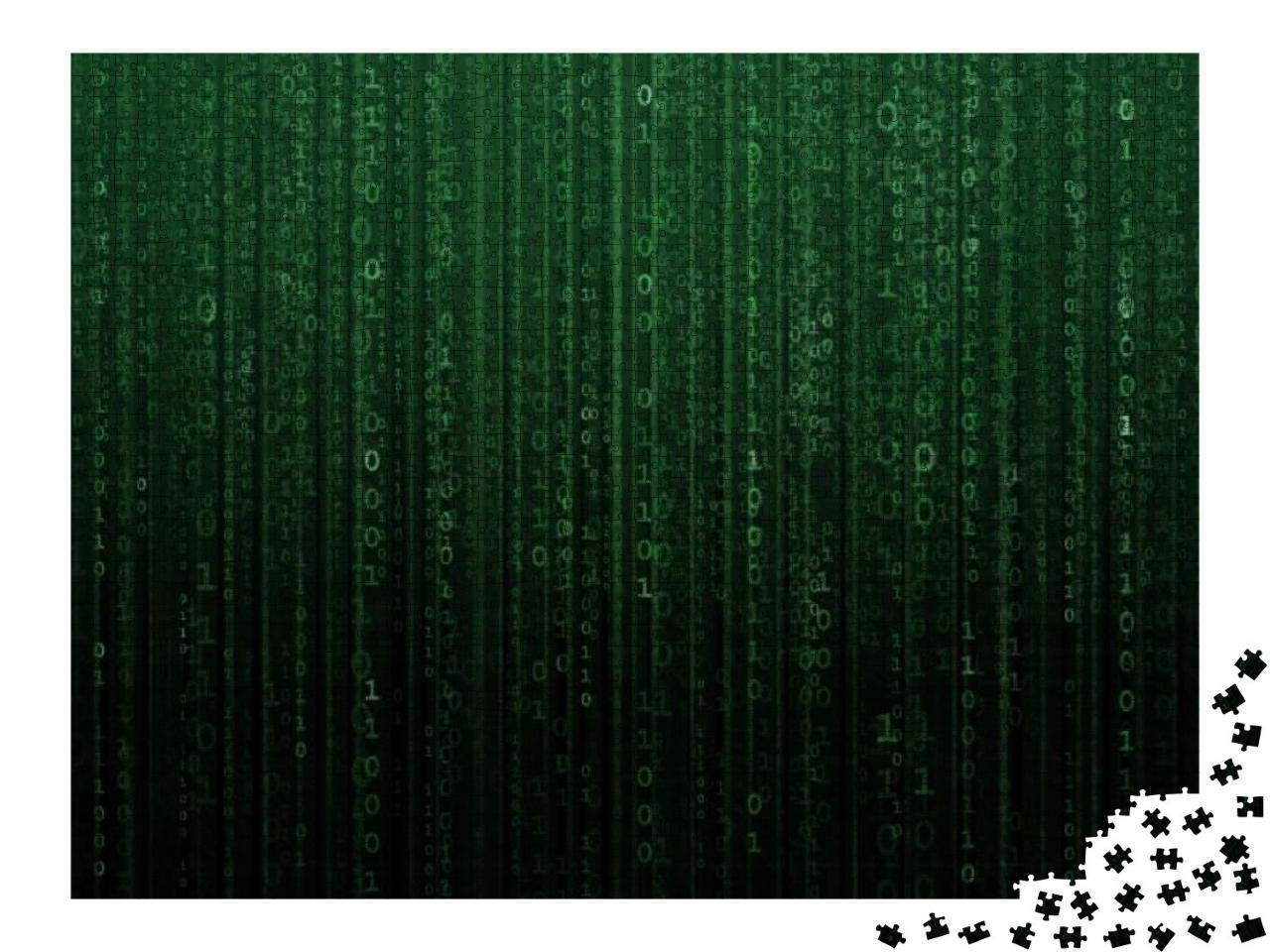 Puzzle 2000 Teile „Binärer Code in der virtuellen Realität“