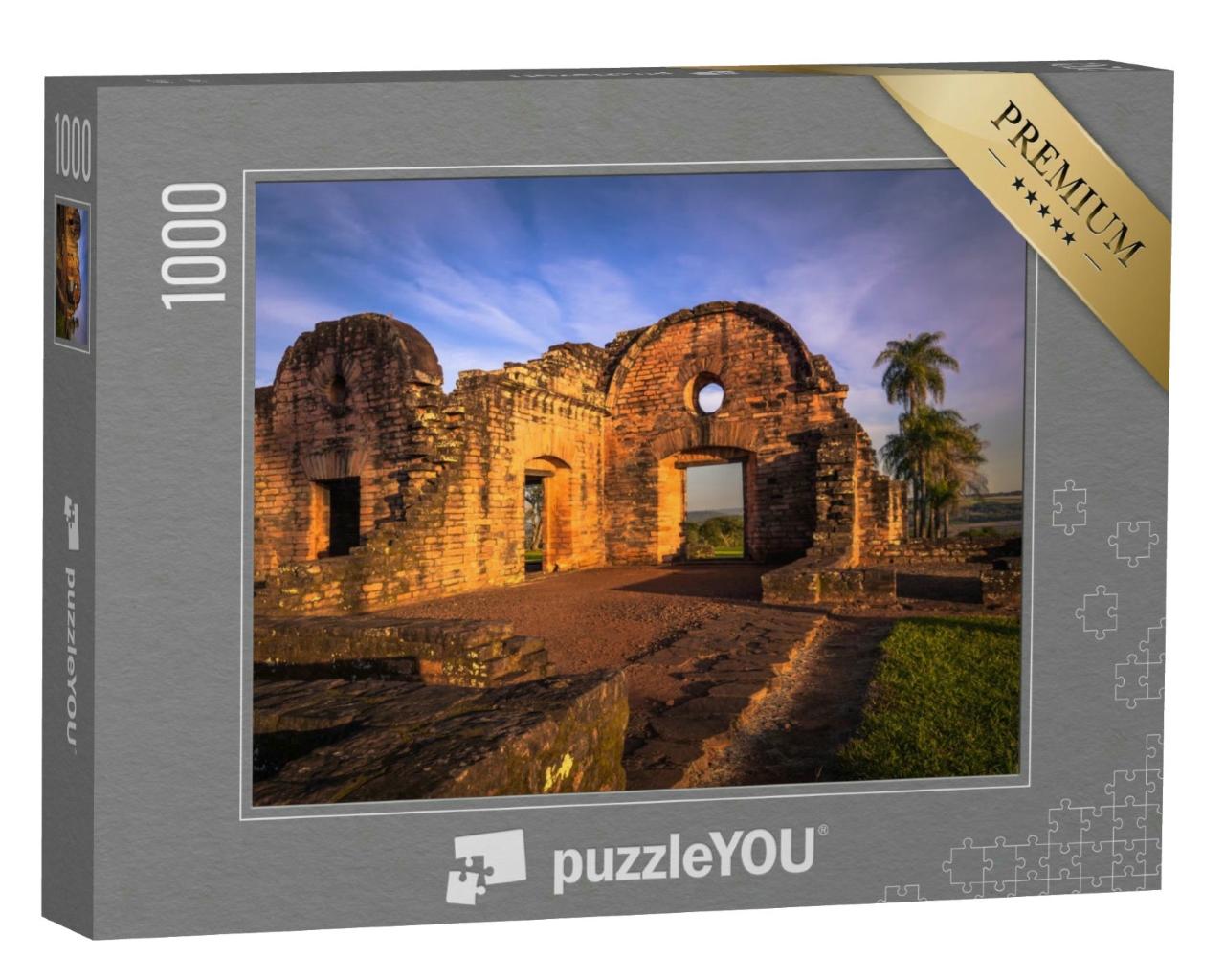 Puzzle 1000 Teile „Im Inneren der Mission Jesus de Tavarangue, Paraguay“