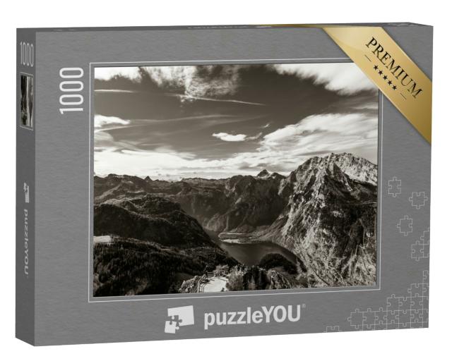 Puzzle 1000 Teile „Berchtesgadener Land: Bergblick vom Jennerberg aus“