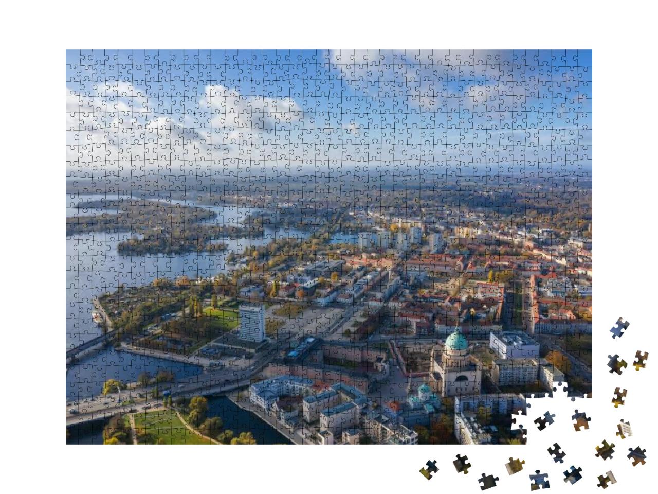 Puzzle 1000 Teile „Luftbildansicht über Potsdam, Deutschland“