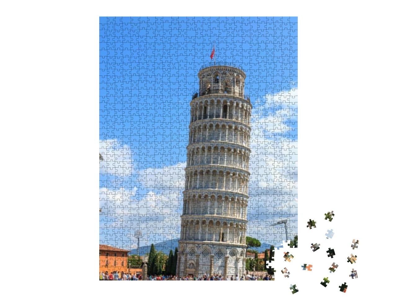 Puzzle 1000 Teile „Schiefer Turm von Pisa, Toskana, Italien“