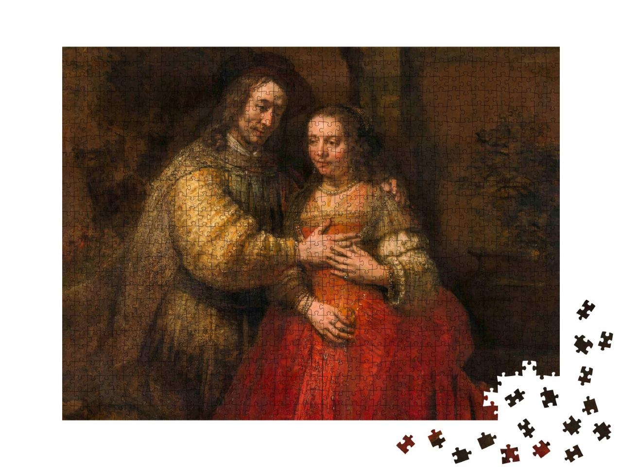 Puzzle 1000 Teile „Rembrandt - Isaak und Rebekka“