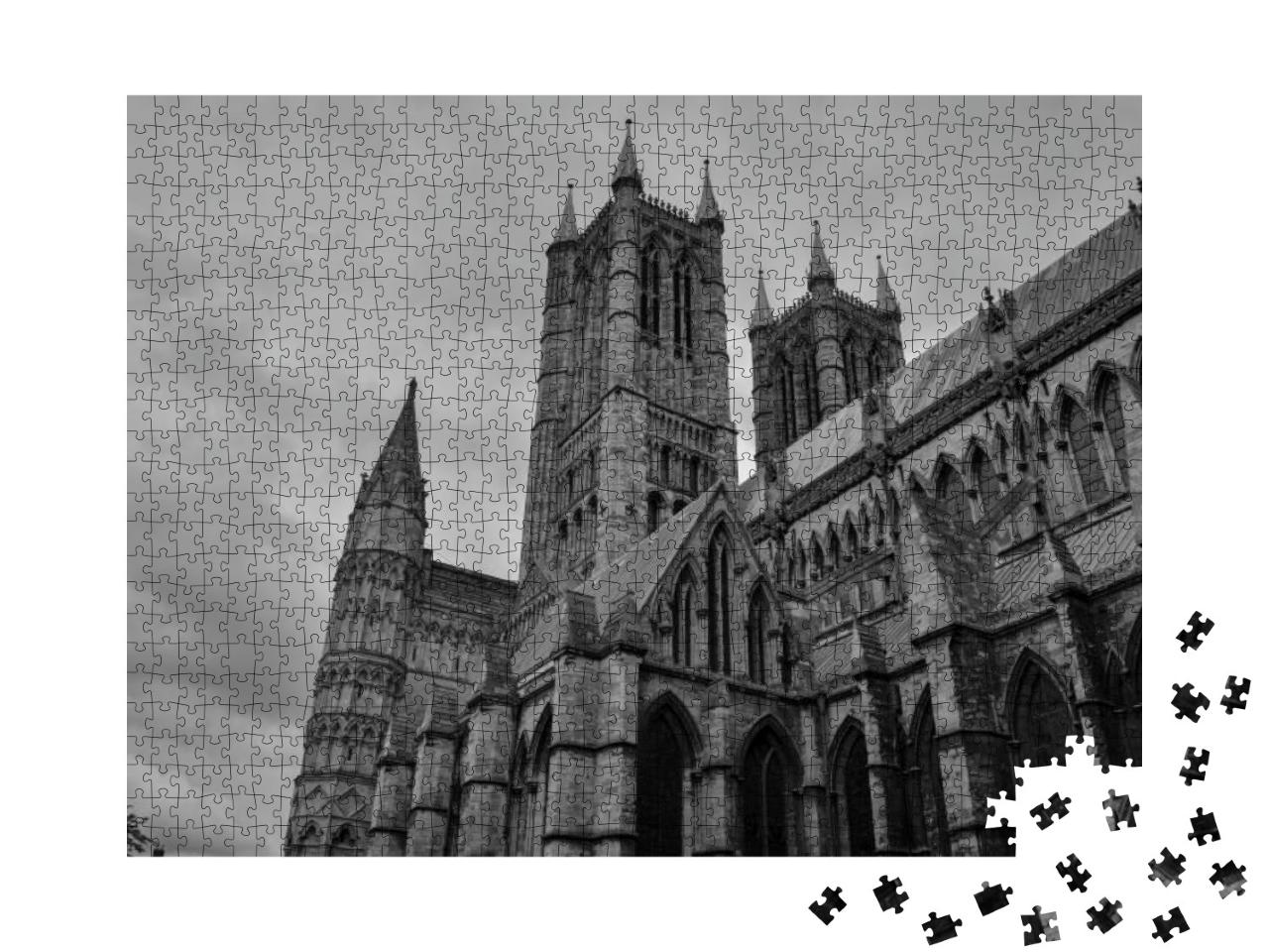 Puzzle 1000 Teile „Die Kathedrale von Lincoln“