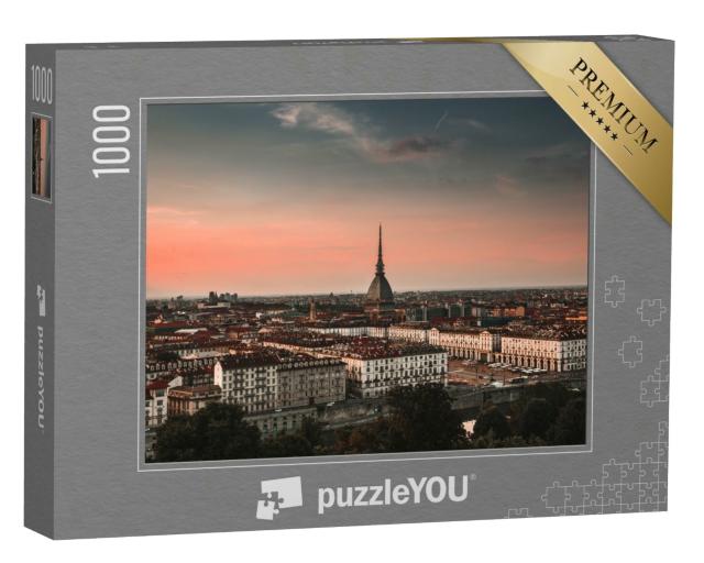 Puzzle 1000 Teile „Die Stadt Turin, Italien“