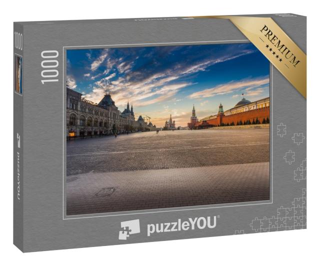 Puzzle 1000 Teile „Roter Platz mit Blick auf die Basilius-Kathedrale, Moskau“