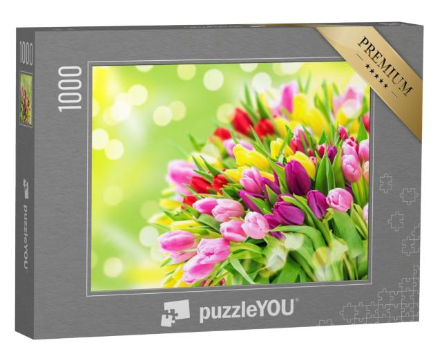 Puzzle 1000 Teile „Frühlingshafter Blumenstrauß“