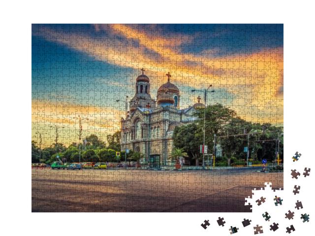 Puzzle 1000 Teile „Die Kathedrale der Mariä Himmelfahrt in Varna“