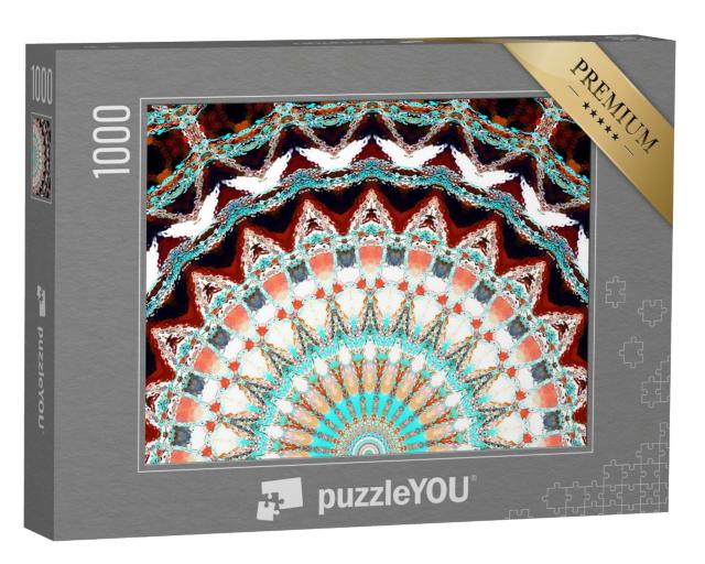 Puzzle 1000 Teile „Mandala in Naturfarben“