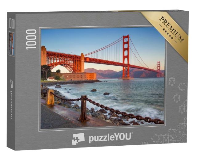 Puzzle 1000 Teile „Golden Gate Bridge bei Sonnenaufgang, San Francisco“