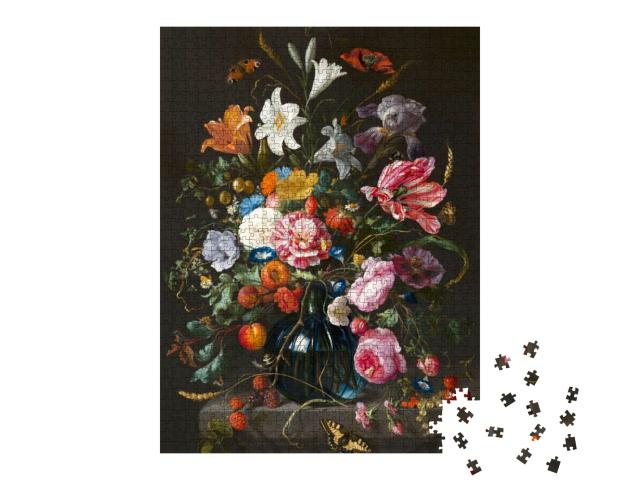 Puzzle 1000 Teile „Tulpen und Rosen, Öl auf Leinwand“