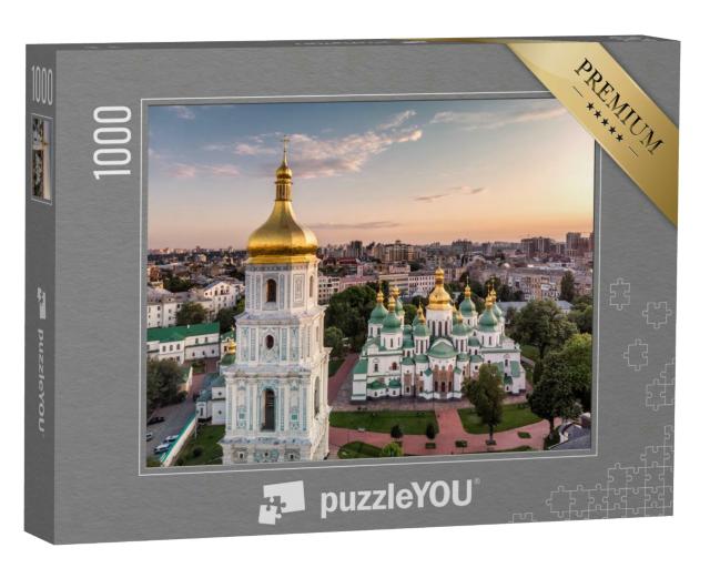 Puzzle 1000 Teile „Glockenturm und Sophienkathedrale, Kiew, Ukraine“
