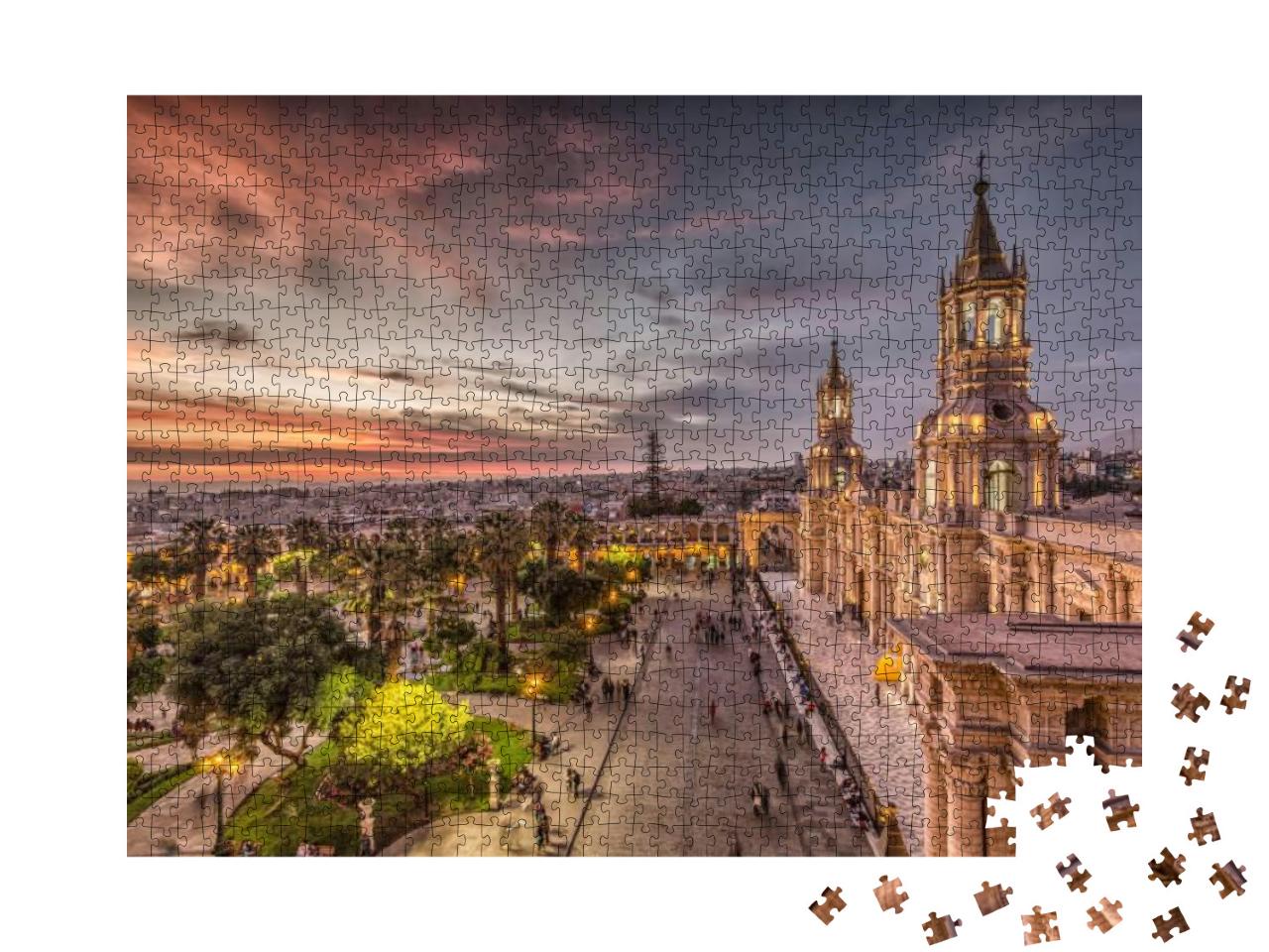 Puzzle 1000 Teile „Arequipa Sonnenuntergang Peru“