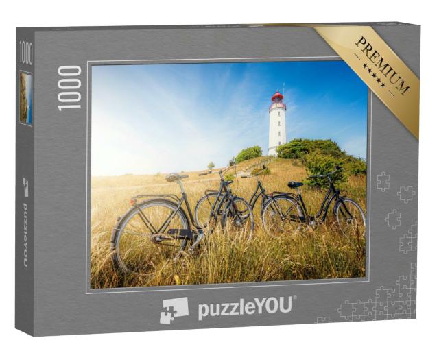Puzzle 1000 Teile „Panoramablick auf den Leuchtturm Dornbusch, Ostsee“
