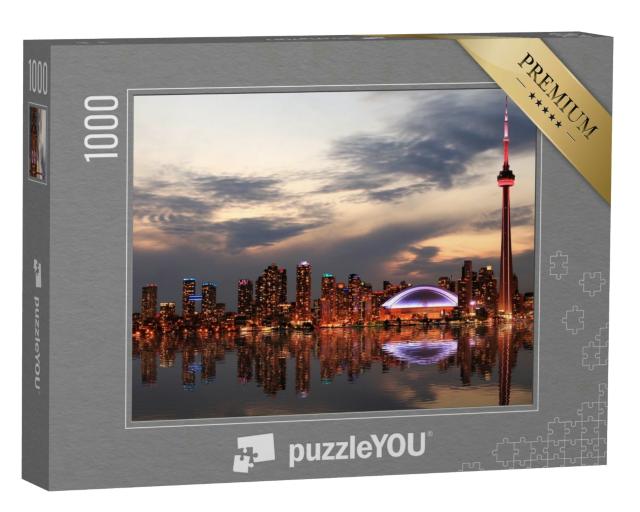 Puzzle 1000 Teile „Sonnenuntergang in Toronto, Ontario, Kanada“
