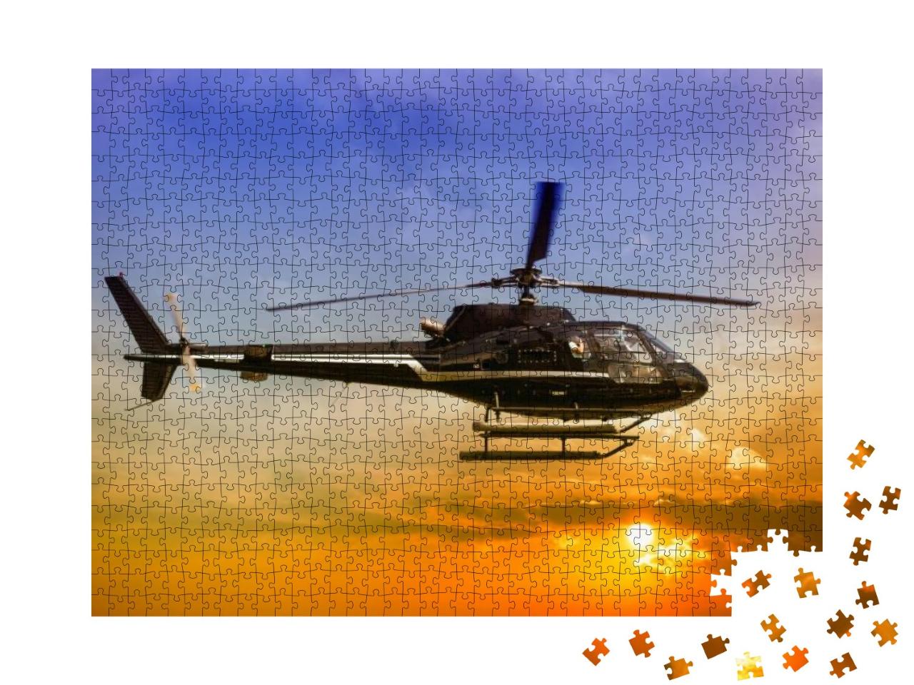 Puzzle 1000 Teile „Hubschrauber für Sightseeing“