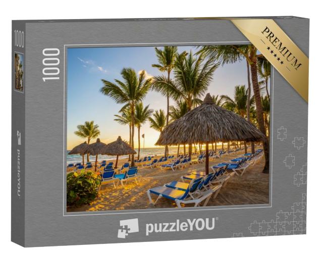 Puzzle 1000 Teile „Sonnenaufgang über Punta Cana, Dominikanische Republik“