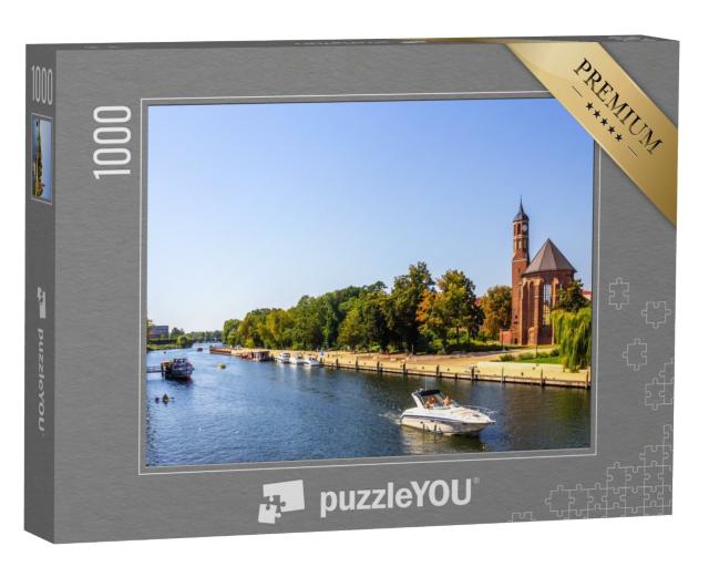 Puzzle 1000 Teile „Historische Stadt Brandenburg an der Havel, Deutschland“