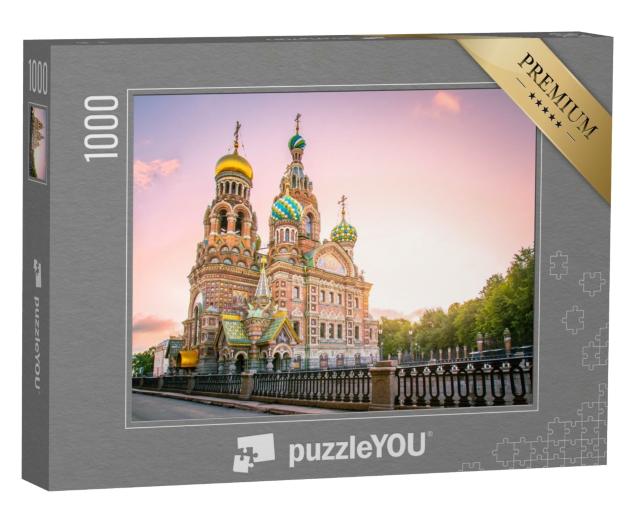 Puzzle 1000 Teile „Kathedrale der Auferstehung Christi, St. Petersburg, Russland“