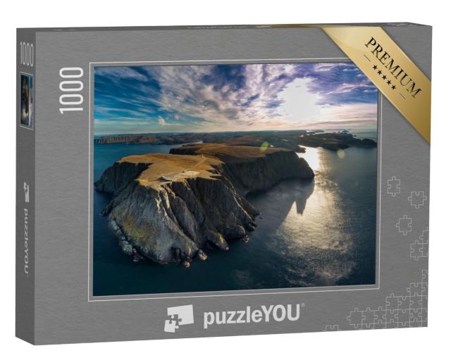 Puzzle 1000 Teile „Luftaufnahme des Nordkapps im äußersten Teil Norwegens“